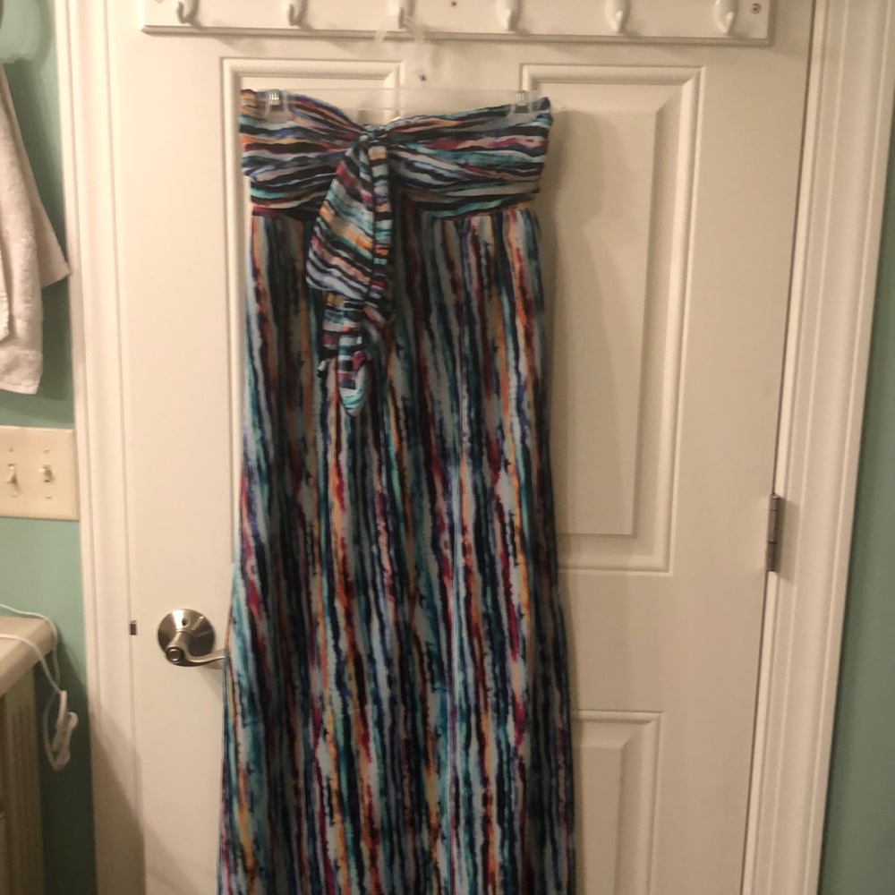 Strapless maxi dresse size small